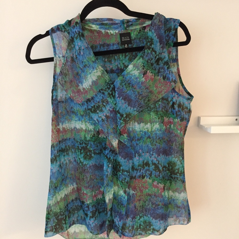 Saks Fifth Avenue Black Label Multi Colored Top